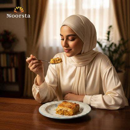 طبق غويط بورسلين بفيونكات لتقديم الشوربة والمكرونة - Chic Scalloped Porcelain Deep Plate - Noorsta