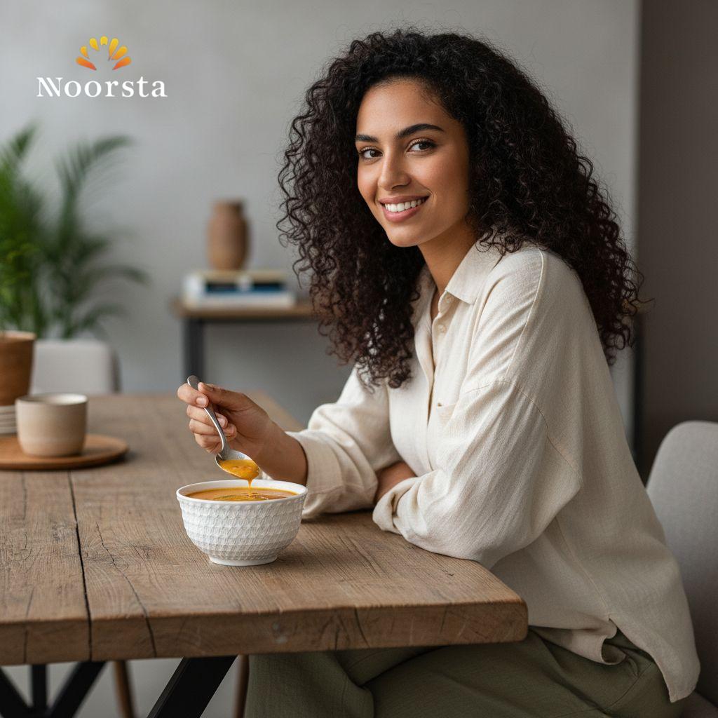 بولة بورسلين أبيض بنقشة بارزة للشوربة والحلويات - Elegant White Embossed Porcelain Soup and Dessert Bowl - Noorsta