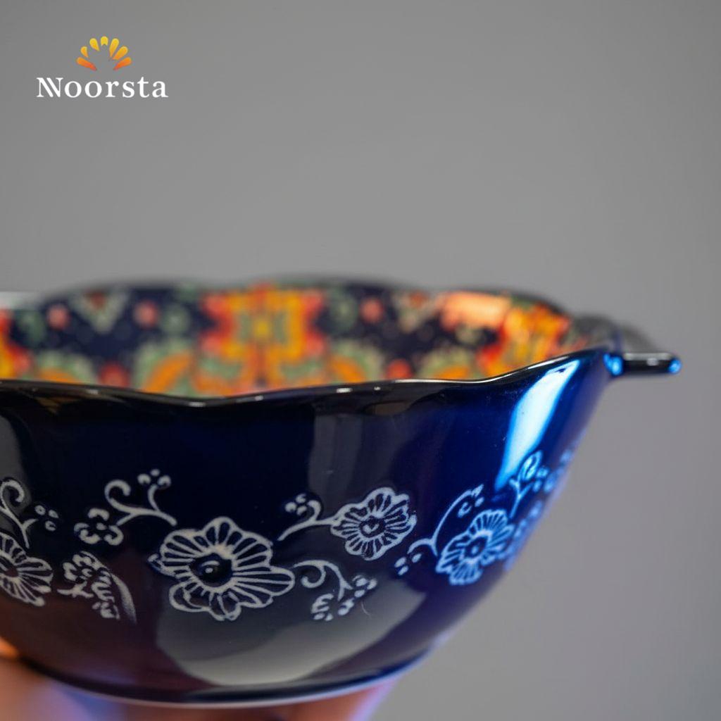 بولة بورسلين أندلسي بتدخل الفرن وعلى النار - Authentic Andalusian Porcelain Serving Bowl Oven Safe - Noorsta