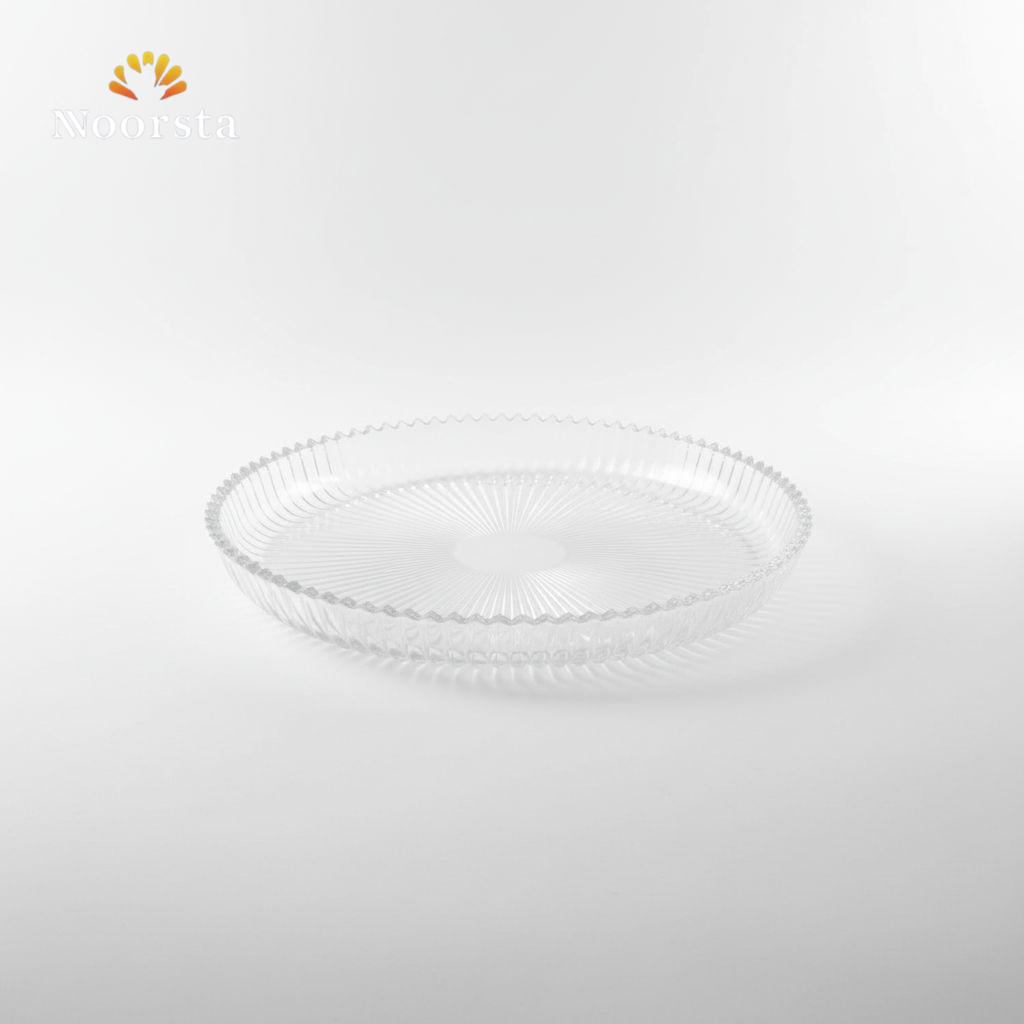 Radiant Sunburst Crystal Serving Platter
