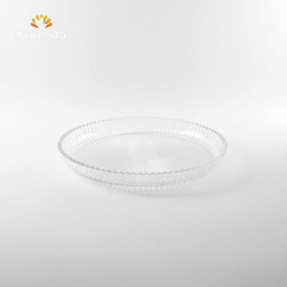 Radiant Sunburst Crystal Serving Platter