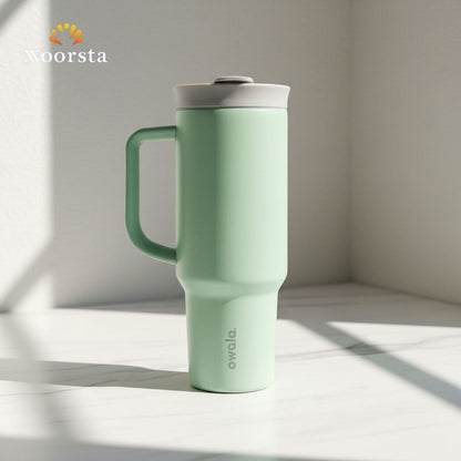 Premium Owala Style Thermal Tumbler with 2-in-1 Lid - 1185ml