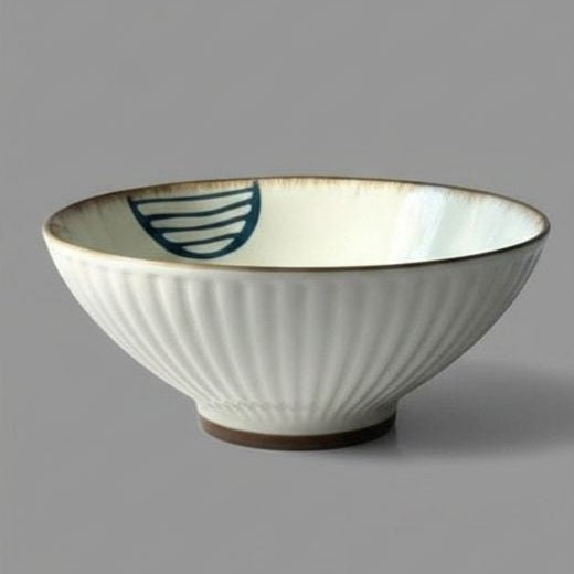 Authentic Imported Deep Porcelain Bowl - 22cm