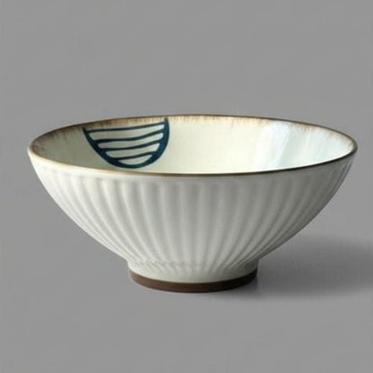 Authentic Imported Deep Porcelain Bowl - 22cm